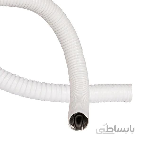 لوله فلکسی خرطومی روکش دار فلزی سایز 29 سفید