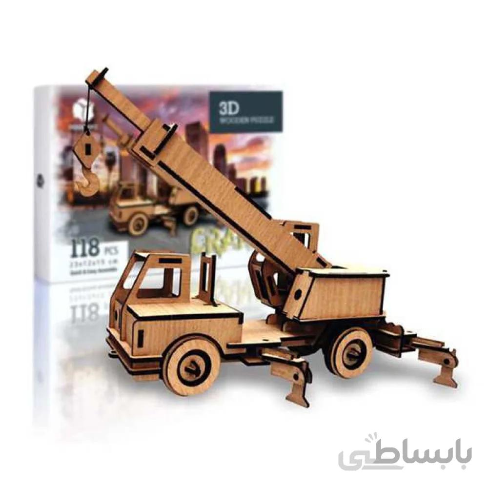 پازل سه بعدی چوبی 118 تکه Pershang Wooden Crane 3D Puzzle_ اسباب بازی