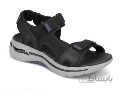 صندل مردانه اسکچرز مدل Skechers 229021-BKNV-GOwalk Arch Fit - Mission Sandal