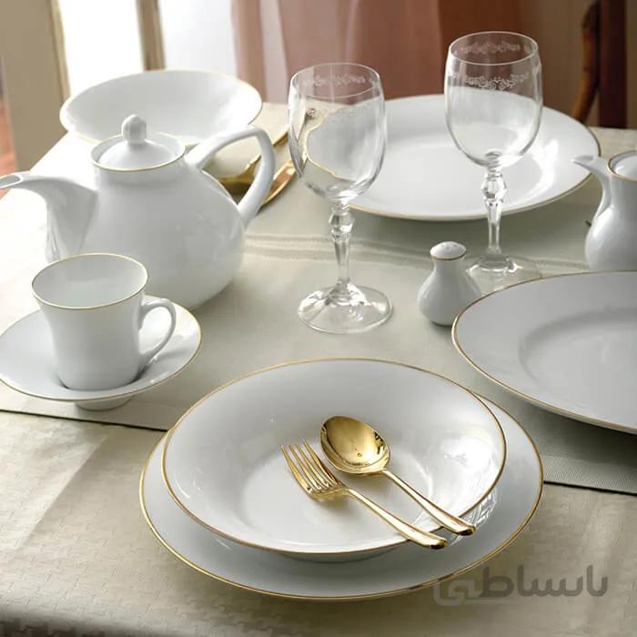 چینی زرین سرویس 12 نفره شهرزاد طرح لومیو