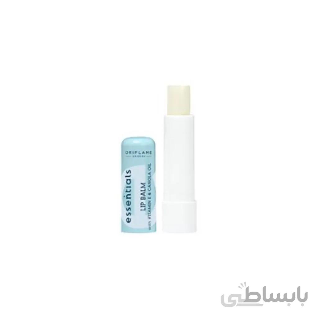 بالم لب اسنشالز حاوی ویتامین E و روغن کانولا اوریفلیم 35766 ا Oriflame ESSENTIALS Lip Balm with Vitamin E & Canola Oil 35766