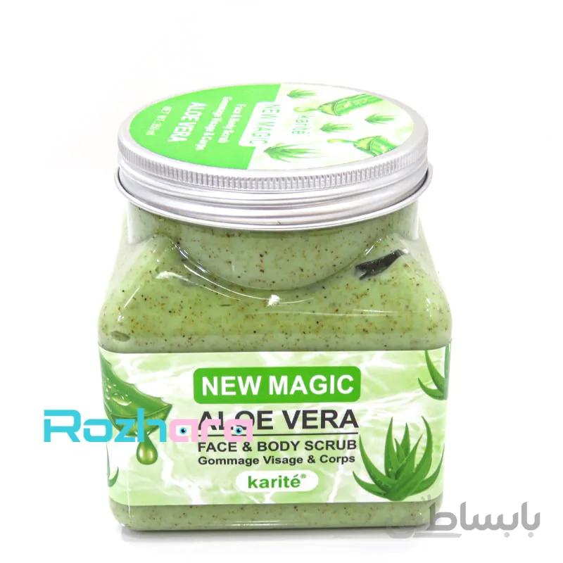 اسکراب کاسه ای کاریته مدل آلوئه ورا Karite New Magic