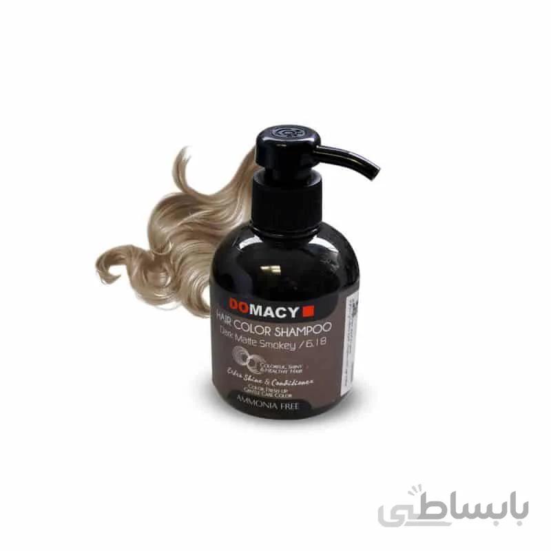 شامپو رنگساژ دوماسی حجم 300 میل شماره 6.18 (دودی مات تیره)