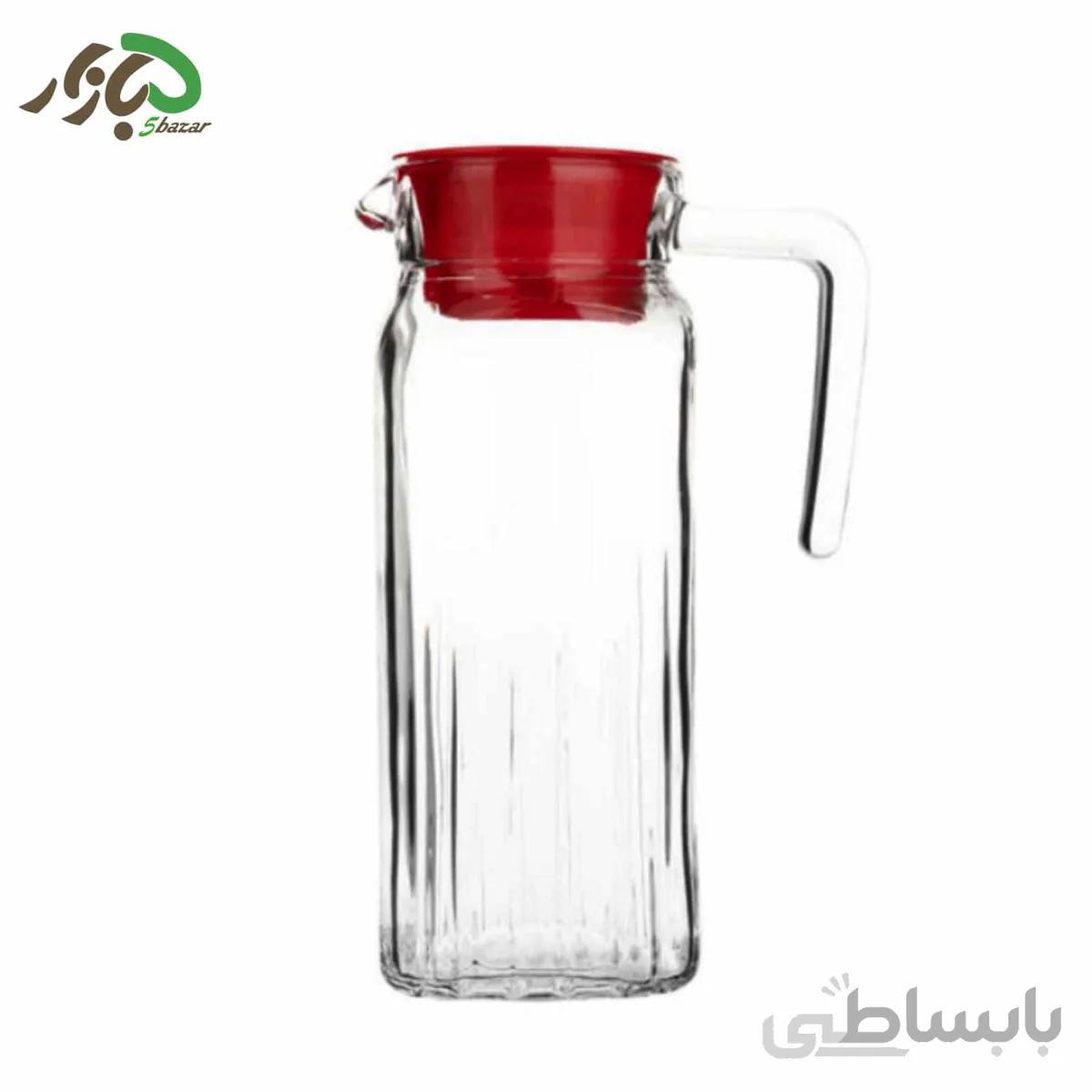 پارچ یخچالی بلور درب دار کد 102