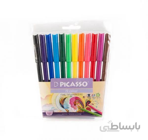 ماژیک 12 رنگ پیکاسو picasso کد stma1001