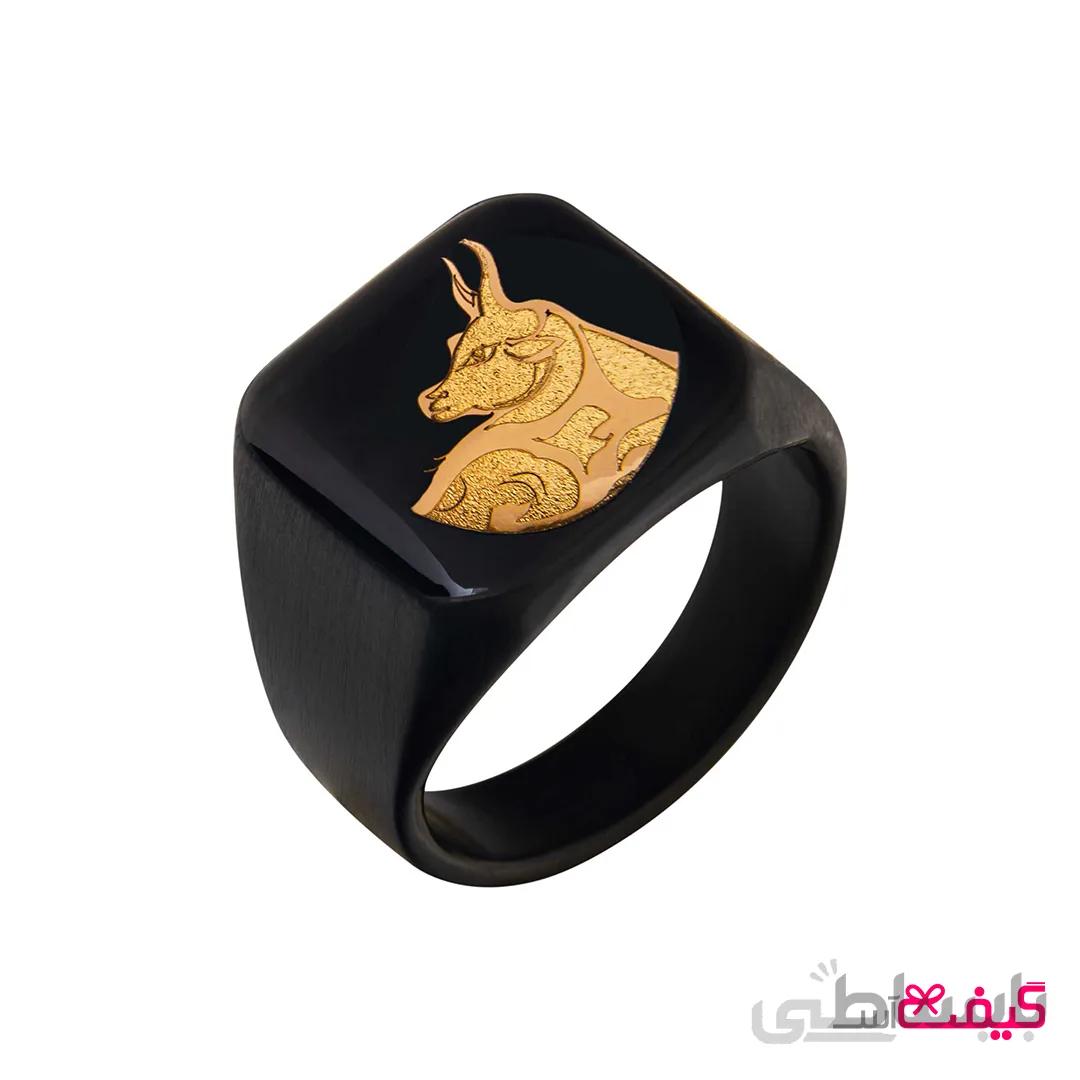 انگشتر مردانه ورق طلا ماه اردیبهشت