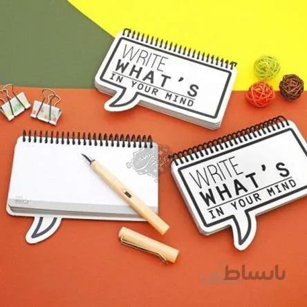 دفترچه سیمی برگ نقطه ای طرح Bubble
