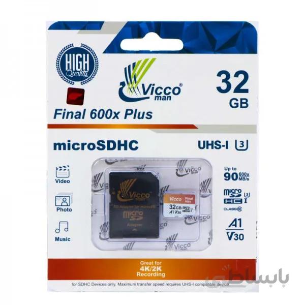 رم میکرو 32 گیگ ویکومن Vicco Final U3 A1 90MB/s با خشاب
