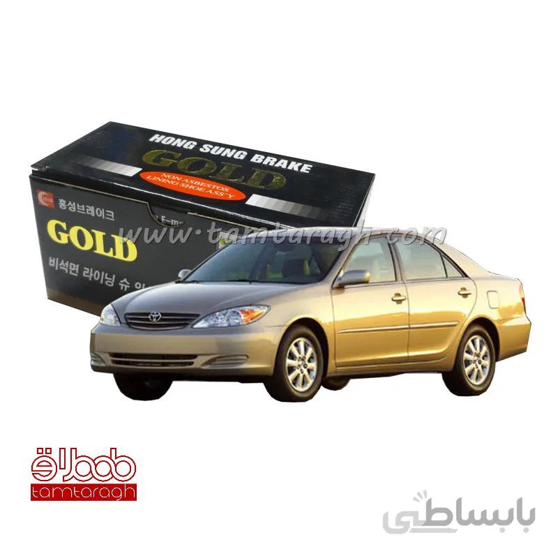 لنت ترمز عقب سرامیکی تویوتا کمری 2005 برند گلد GOLD اصل کره