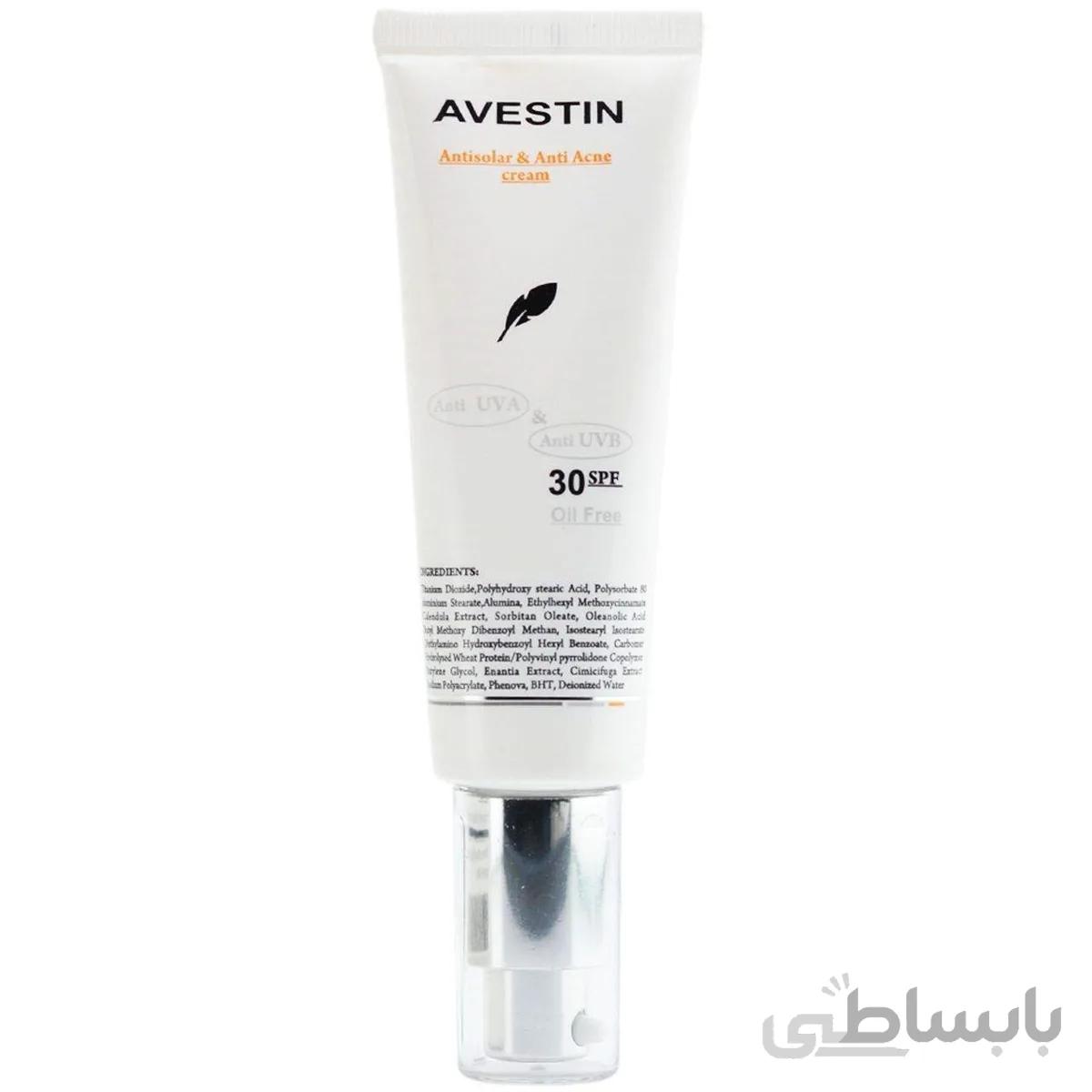 کرم ضد آفتاب و ضد جوش SPF 30 اوستین