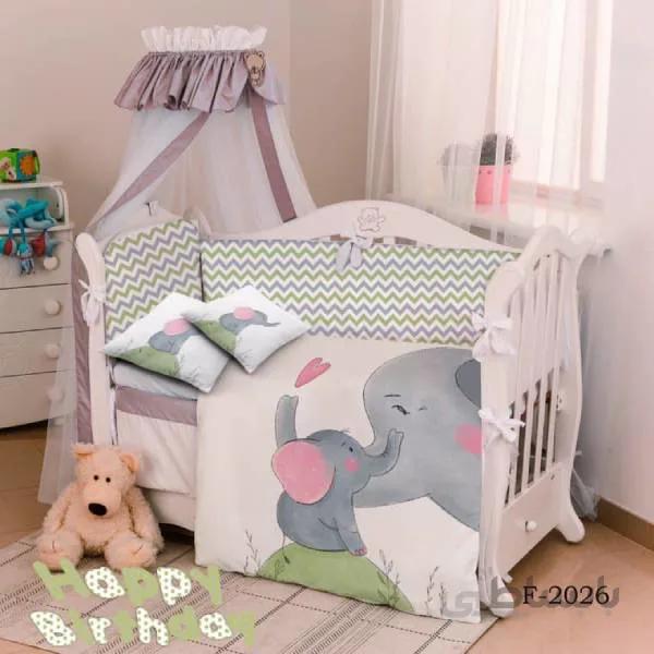 روتختی سه بعدی ساتن ابریشم ترک طرح عروسکی - کد F 2026