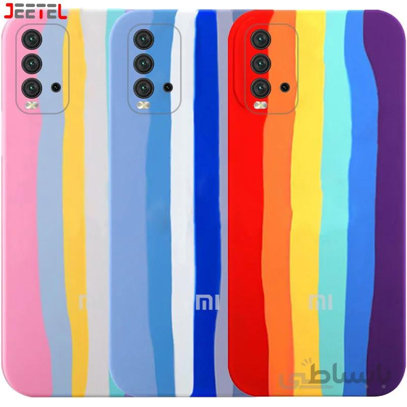 قاب سیلیکونی گوشی شیایومی redmi 9t مدل رنگین کمانی ویتنامی اصل