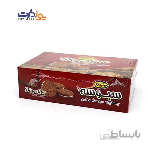 بیسکوئیت کرمدار سبوسه جعبه ای گرجی