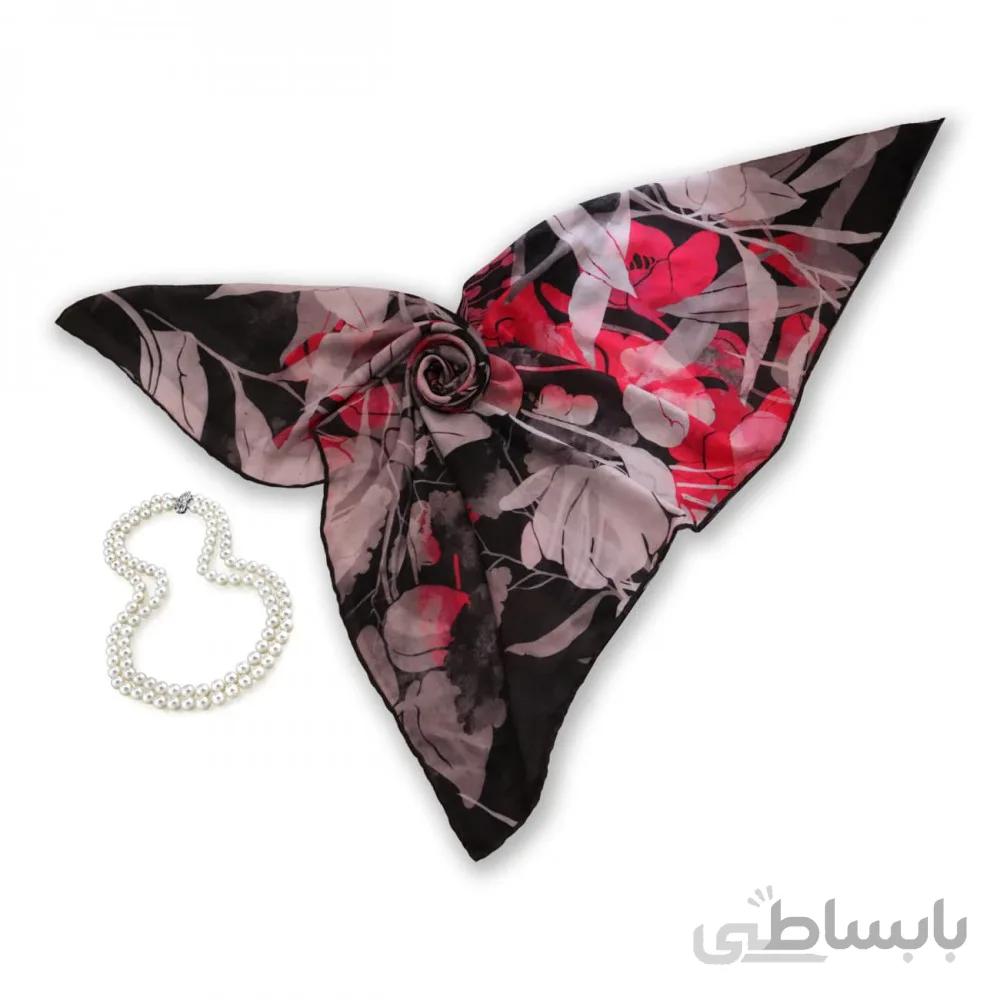 روسری طرح دار مدل نیلوفر