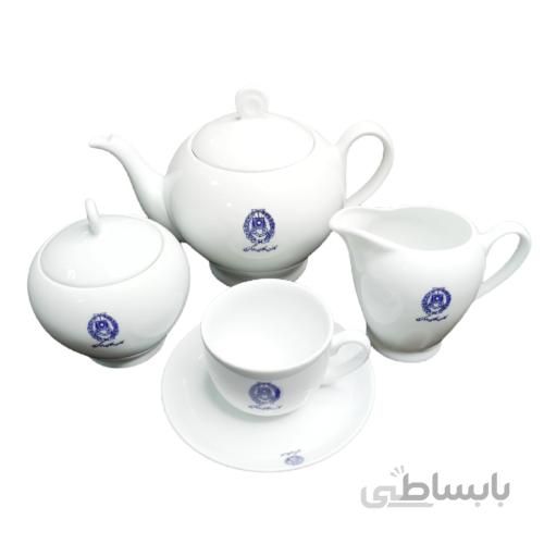 سرویس چایخوری ۱۷پارچه چینی زرین با لگو “کانون وکلای دادگستری”