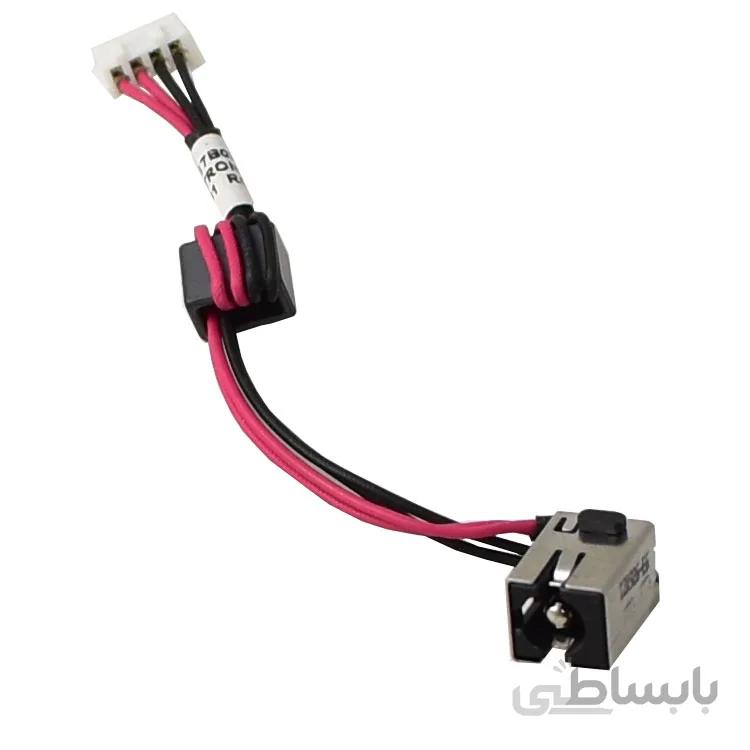 سوکت شارژ کد 5056 لپ تاپ توشیبا C850 ا Toshiba SATELLITE C850 DC jack connector replacement