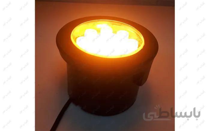 چراغ دفنی 12 وات انبه ای 220 ولت