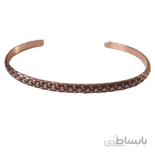 دستبند مسی مفتولی پوست ماری کد JW65