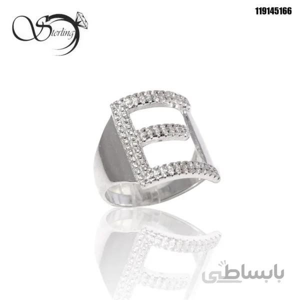 انگشتر E نقره زنانه کد:۱۵۱۲
