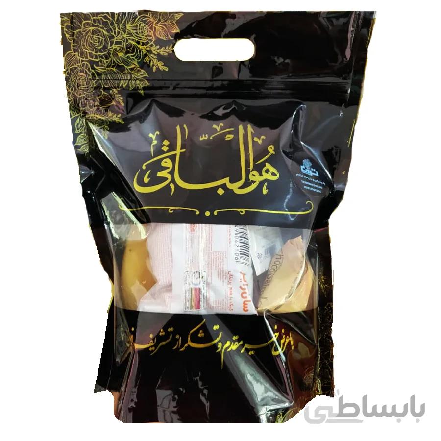 بسته پذیرایی ختم ( آبمیوه ، کیک ، کیوی ، موز درجه یک )