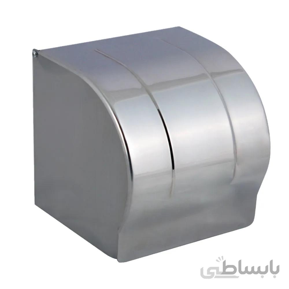 جا دستمال رولی کوچک استیل براق K8