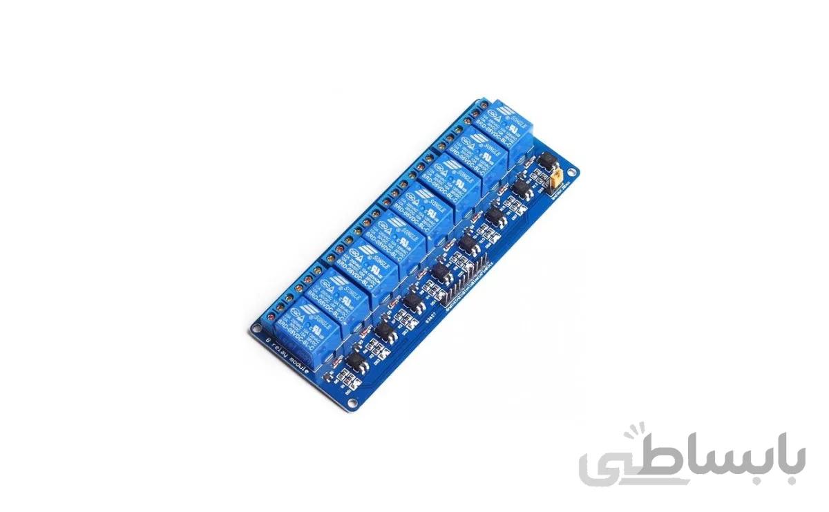 ماژول رله 5 ولت هشت کاناله