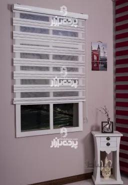 پرده زبرا مدل پلیسه رنگی MORENO V-02