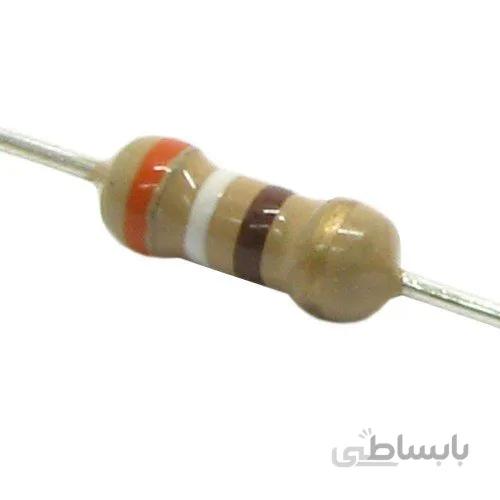 RES 390 K/ 1/4 W (مقاومت 390 کیلو اهم 1/4 وات 5 درصد)