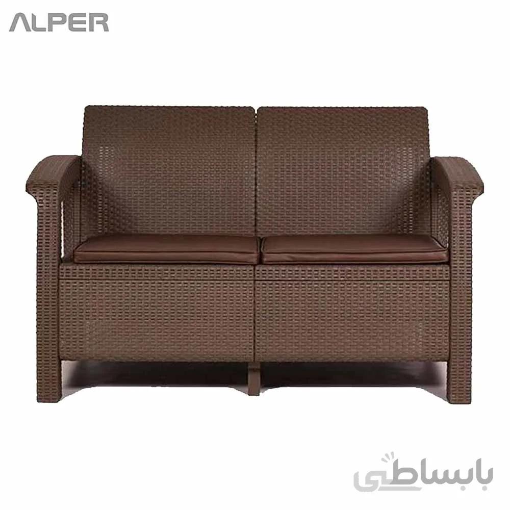 مبل دونفره بابل مدل حصیری