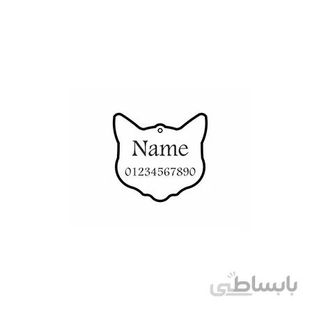 تگ شناسایی حیوانات - مدل سر گربه