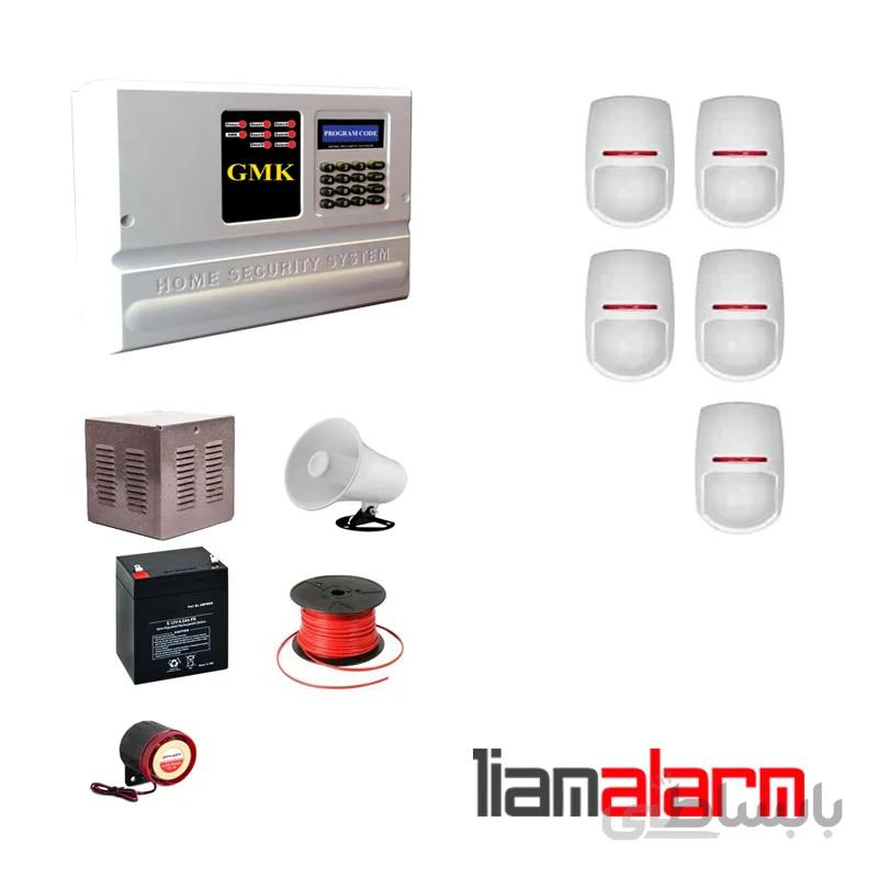 پکیج دزدگیر اماکن باسیم مدل جی ام کا سیم کارتی و تلفنی GM910PY5