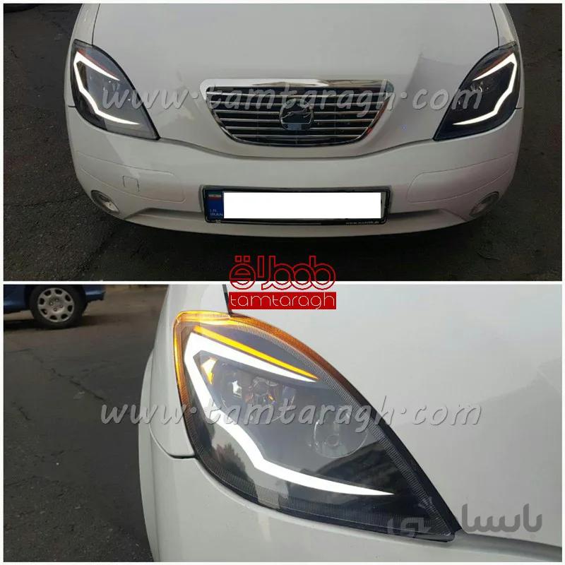 چراغ اسپرت جلو (بلوری) تیبا نئون پهن کادنزا
