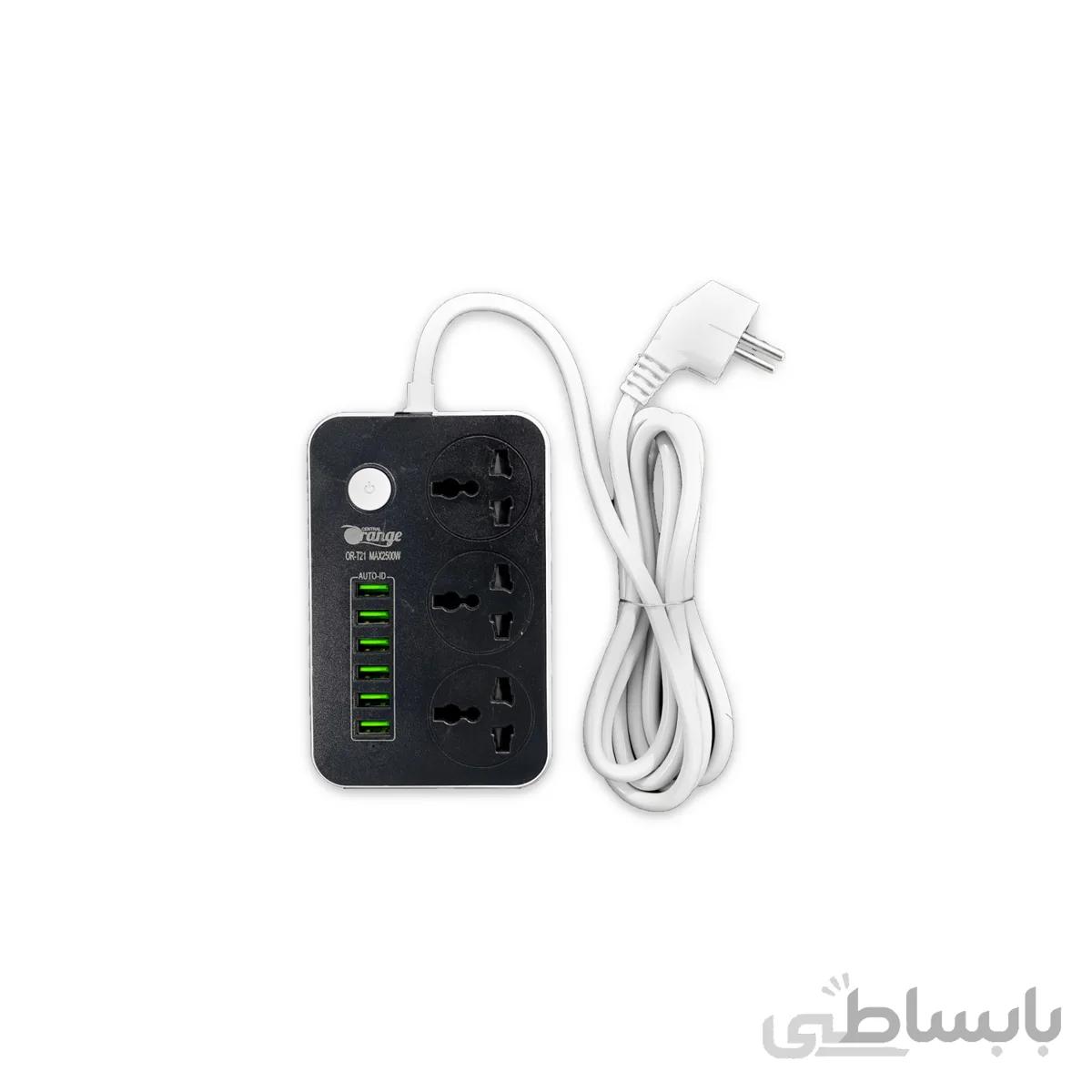محافظ برق 2500 وات یو اس بی خور 6 پورت OR-T21