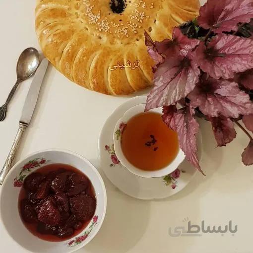 مربای توت فرنگی یک کیلو