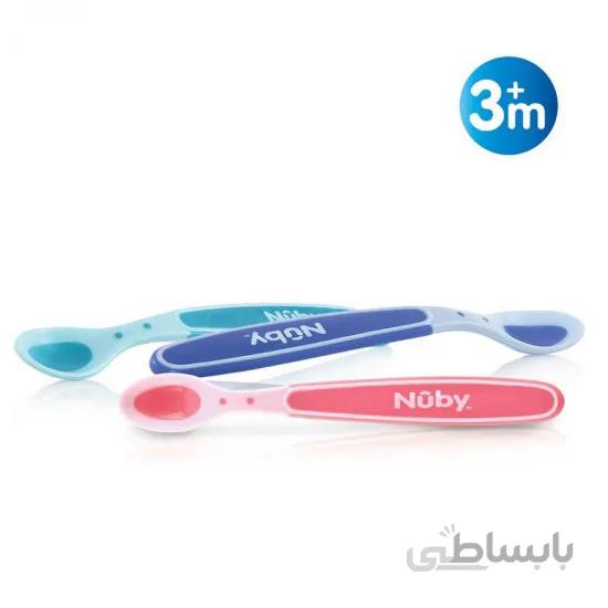 قاشق حرارتی 3 عددی نوبی Nuby