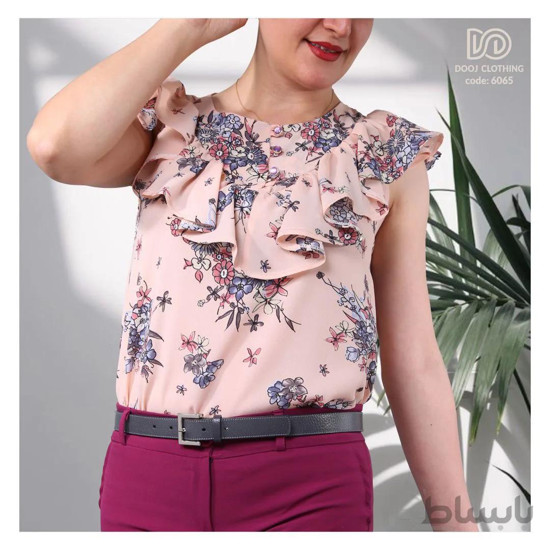 شومیز طرحدار تابستانه کد 6065