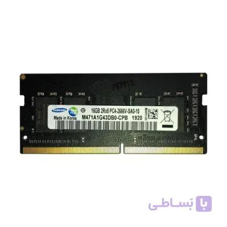 رم لپ تاپ DDR4 تک کاناله 2666 مگاهرتز CL15 سامسونگ مدل PC4 ظرفیت 16 گیگابایت