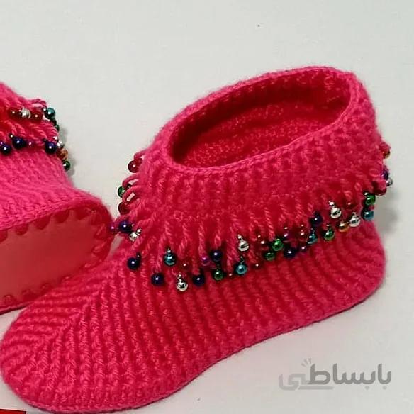 نیم بوت زنانه بافتنی مدل II-JIJ-OIO