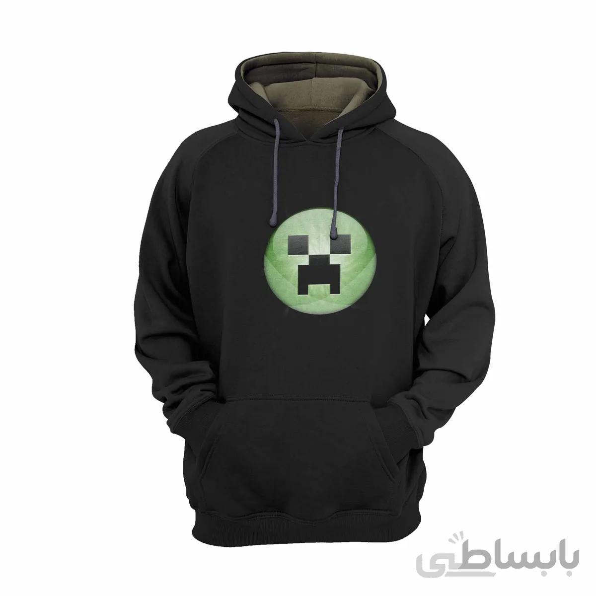 هودی مشکی طرح بازی ماینکرافت Minecraft کد KCT10464 کد 284860