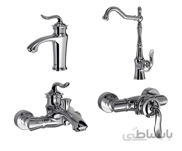 شیرآلات شودر مدل لوکا (کروم*ست کامل)