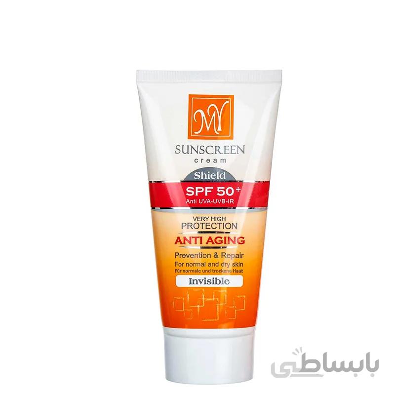 کرم ضد آفتاب ضد چروک مای مدل Anti Aging با SPF 50 - فاقد رنگ