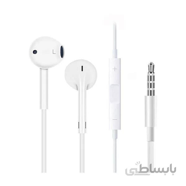 هنددزفری ایربادز دوگوشی Aux پرودو-سفید Porodo Stereo Earbuds with 3.5mm Aux Connector - White