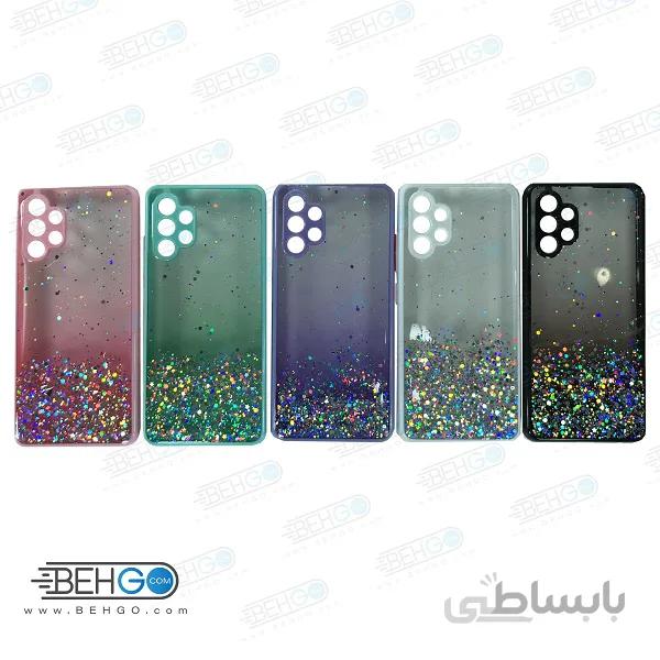 قاب سامسونگ A32 4G کاور دخترانه اکلیلی ستاره دار گارد محافظ گوشی Samsung Galaxy A32 4G ا Glitter Bling Star Cover For Samsung Galaxy A32 4G