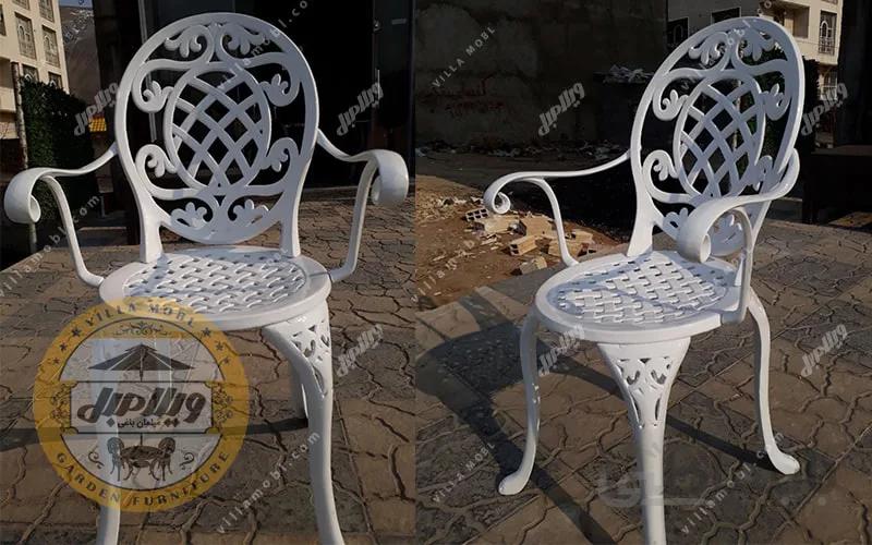 صندلی باغی آلومینیومی مدل تاج