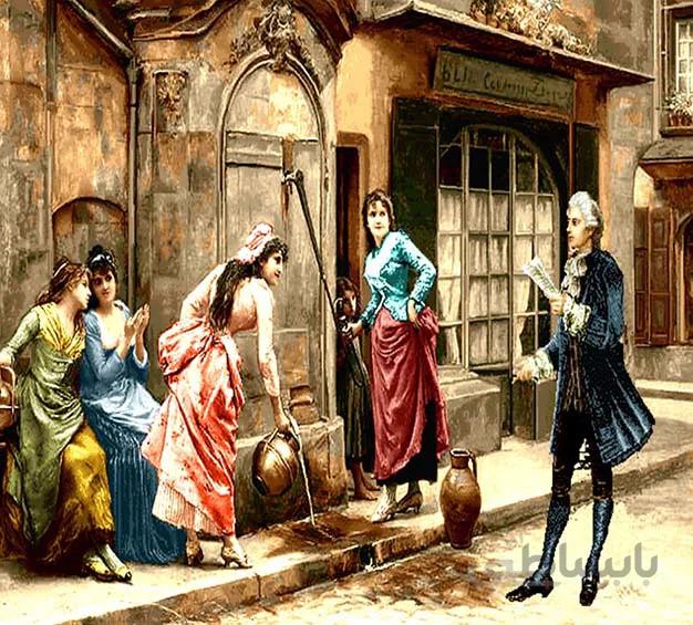 نخ و نقشه تابلوفرش شاعر جوان جدید (طرح دانشمند) - 1841