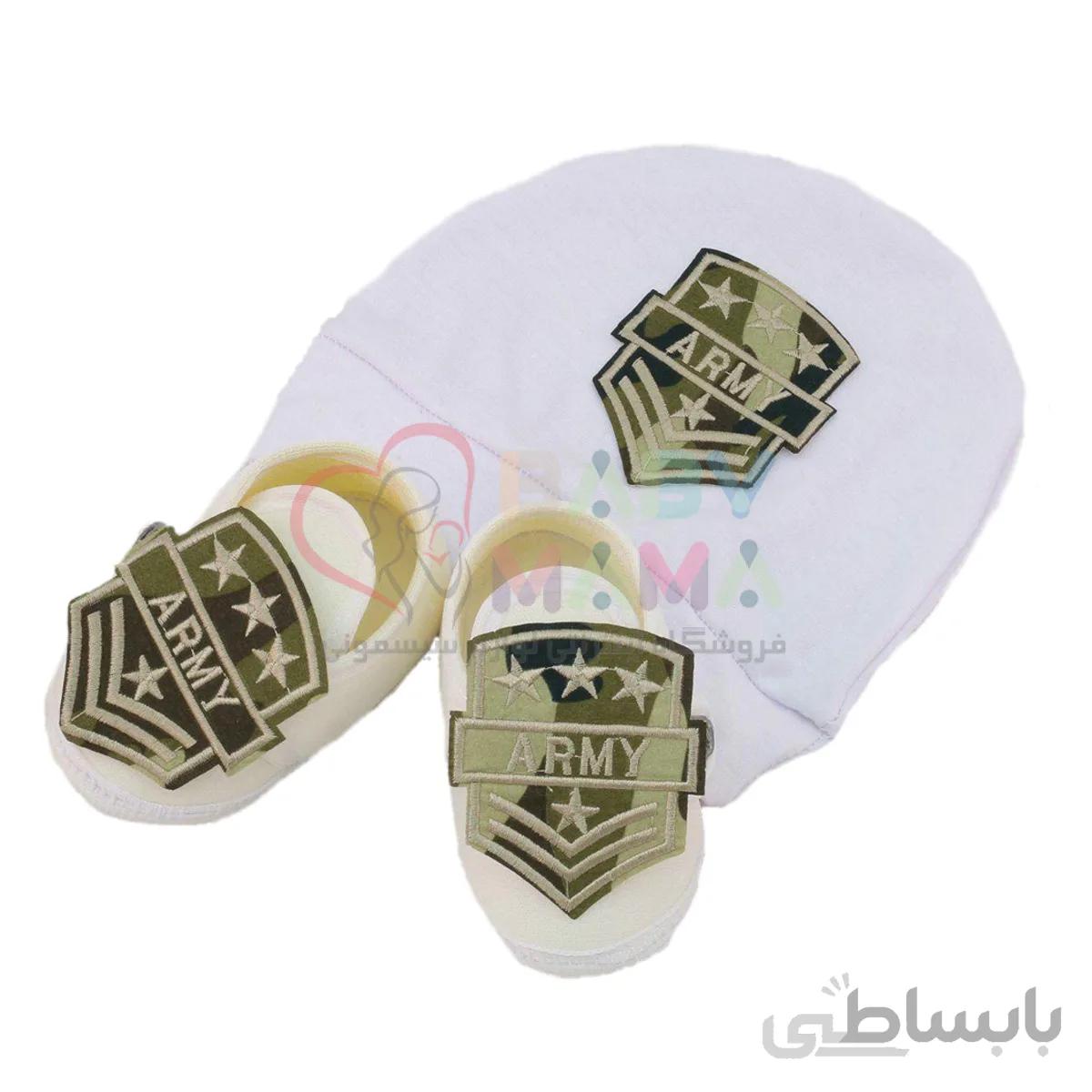 ست پاپوش و کلاه نوزادی perla