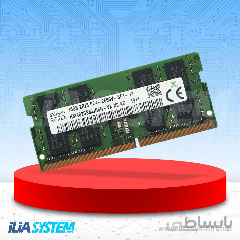 رم لپتاپی Hynix 16GB DDR4 PC4-21300 2666MHz 260-pin SO-DIMM ram Memory