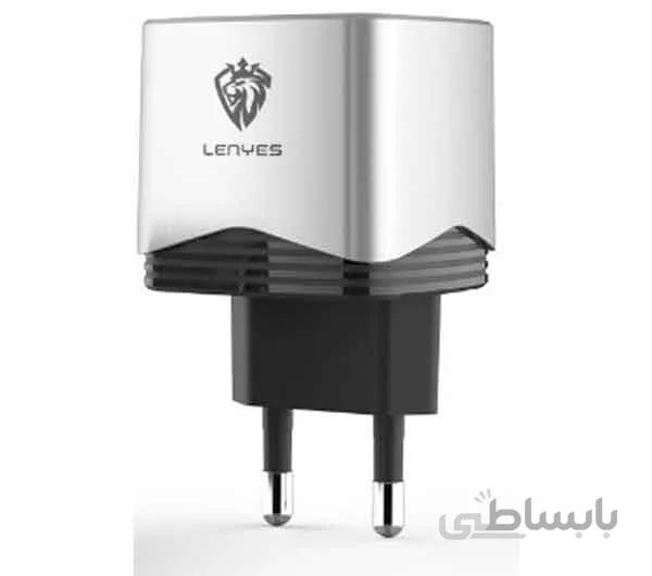 شارژر دیواری لنیز مدل LCH082EU-2USB به همراه کابل تبدیل MicroUSB