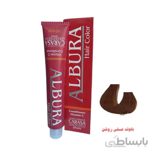 رنگ مو البورا 7.74 بلوند عسلی روشن