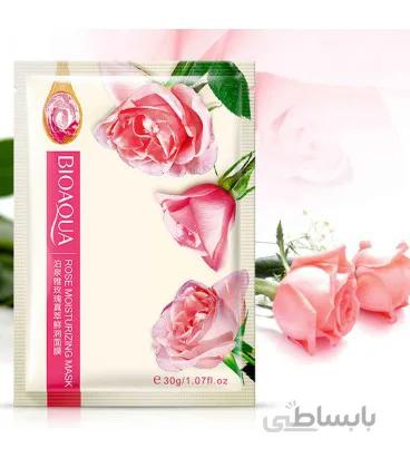 ماسک ورقه ای صورت گل رز بیوآکوا BIOAQUA
